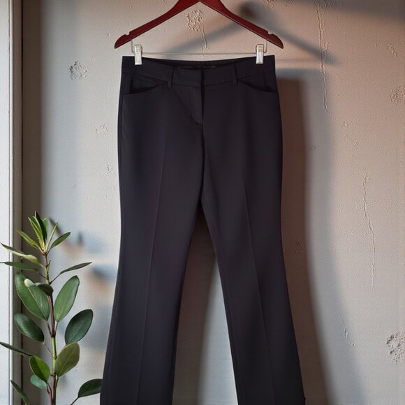 Express Design Studio Black Trousers | Size 2R | Office Classic Bootcut - Picture 2 of 7